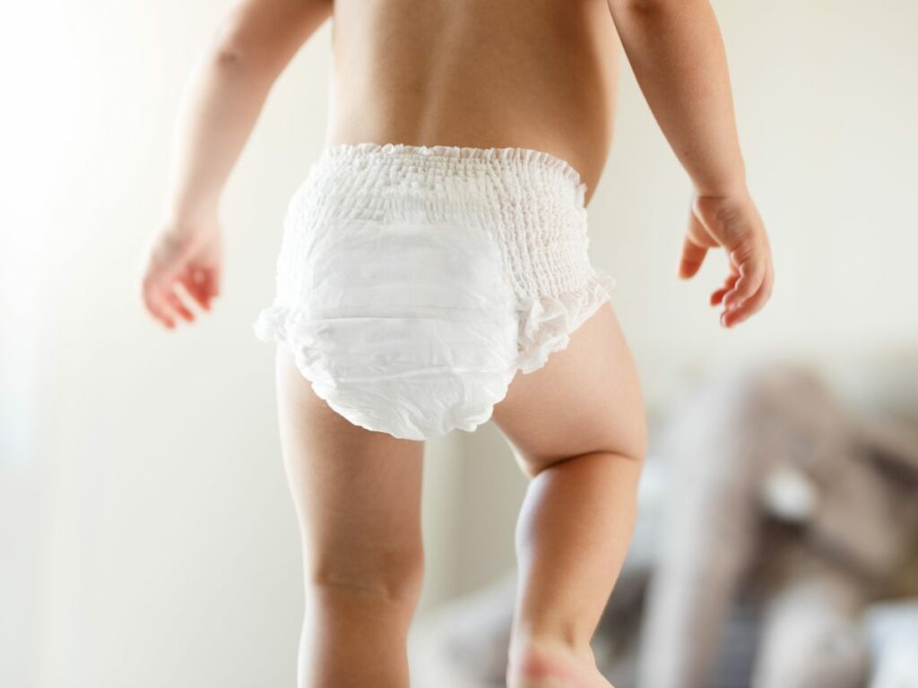 diaper on a child