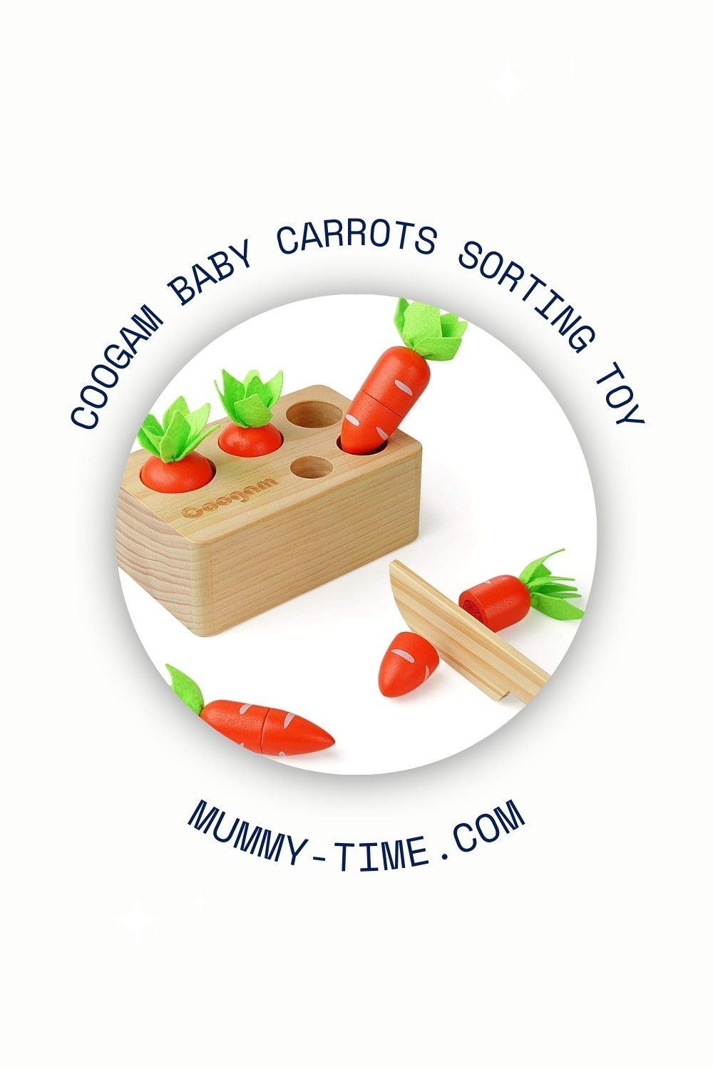 Coogam Baby Carrots Sorting Toy