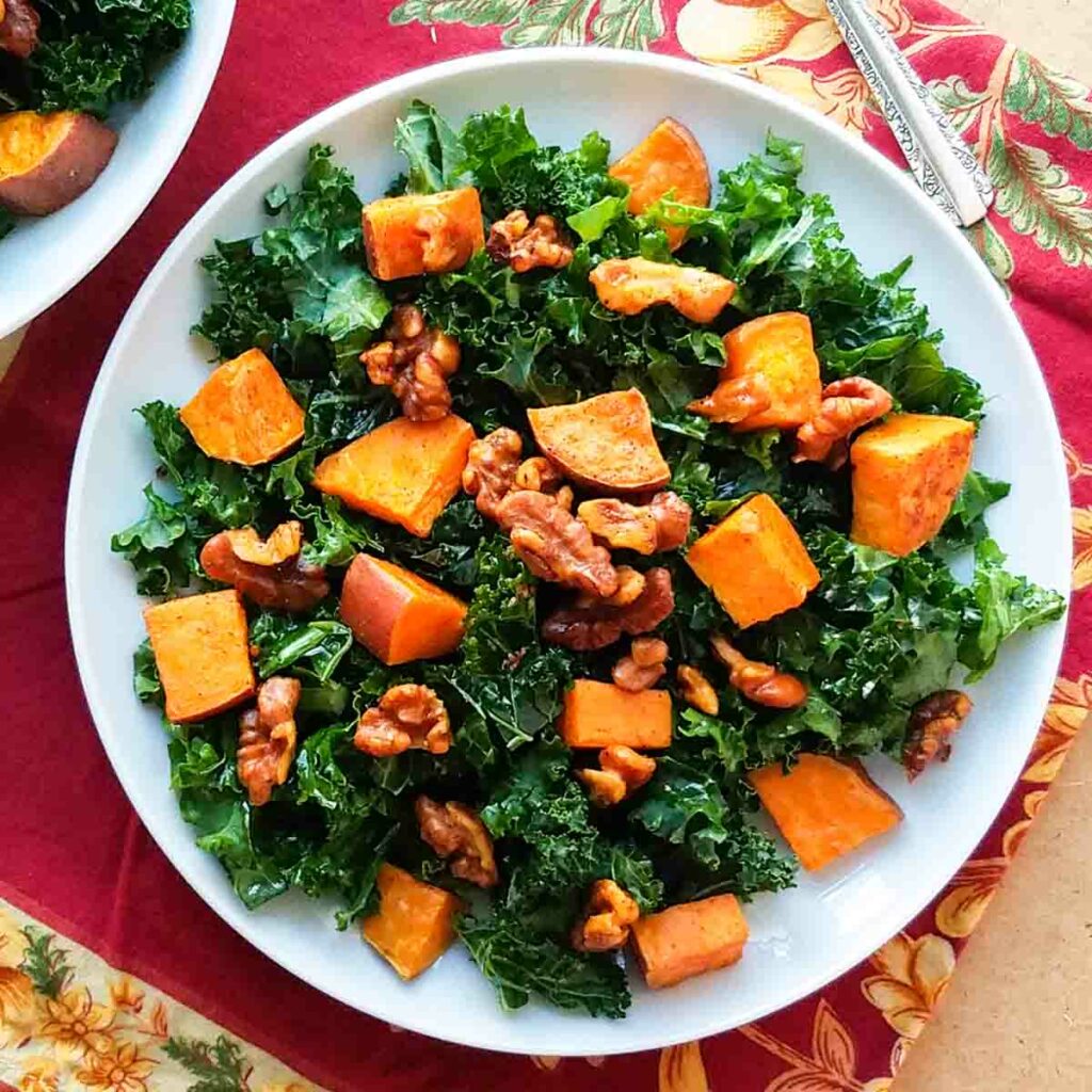 Easy Sweet Potato And Kale Salad