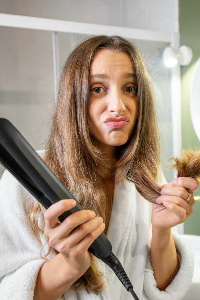 Overusing Heat Styling Tools