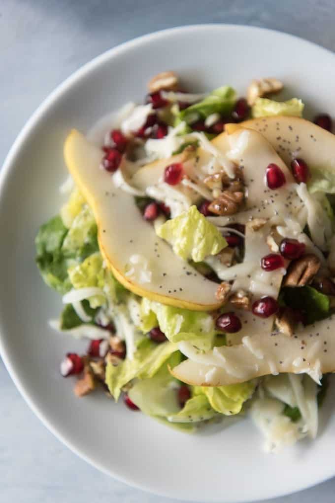 Pear Salad With Poppy Seed Dressing