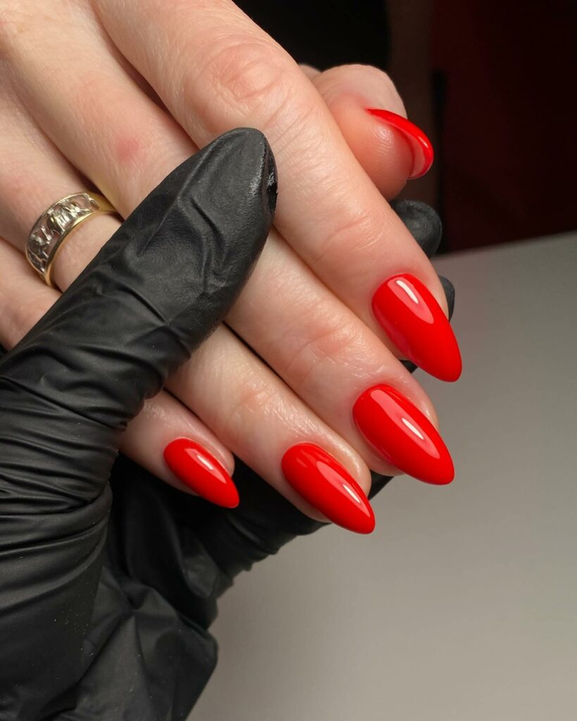 Red Old Money Nails