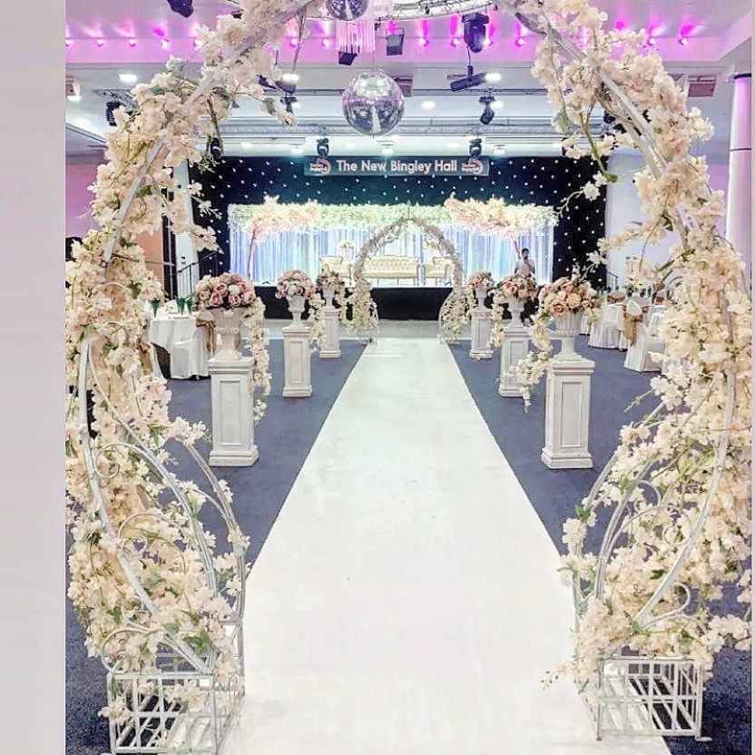 Eclectic Wedding Aisle Decoration
