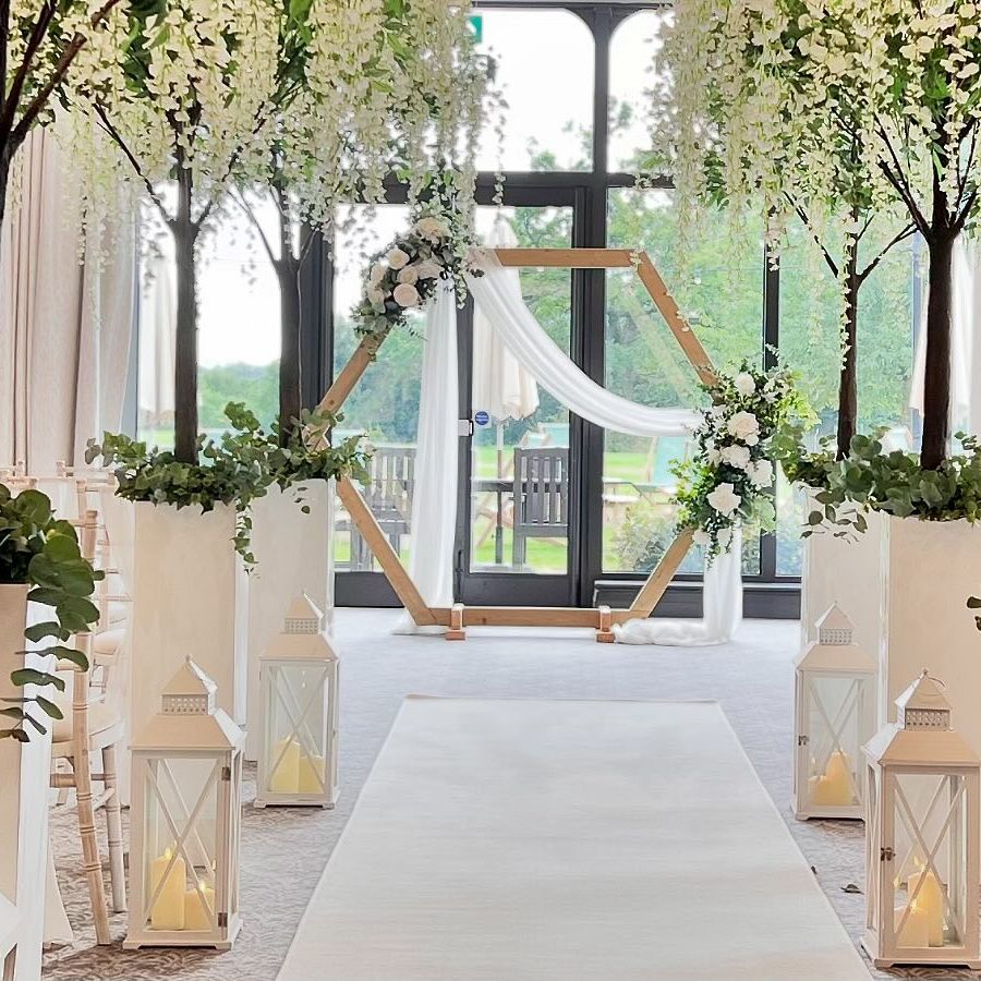 Rookery Wedding Aisle Decor