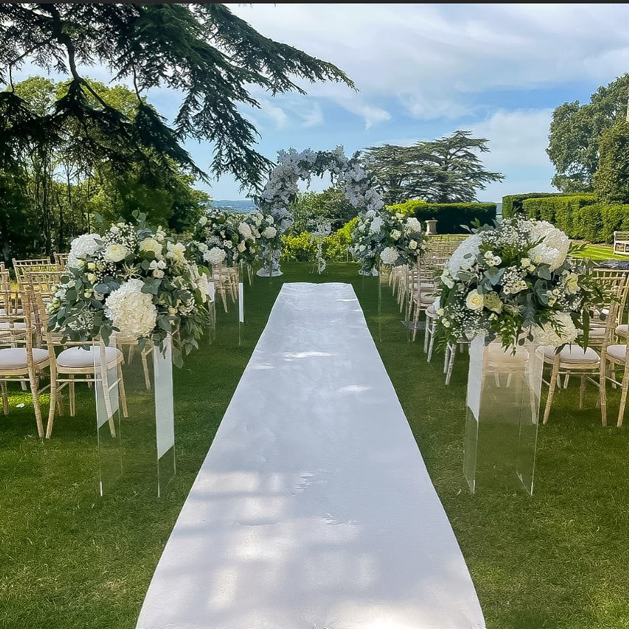 Stunning Garden Wedding Aisle