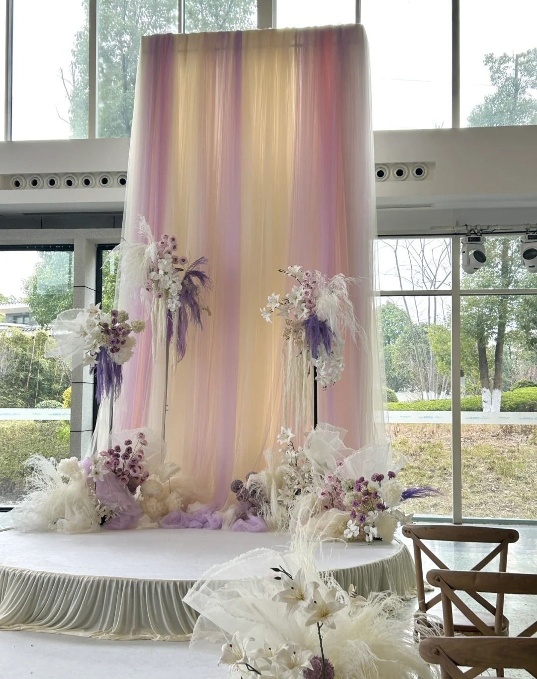 Dreamy Backdrop With Organza Fabric