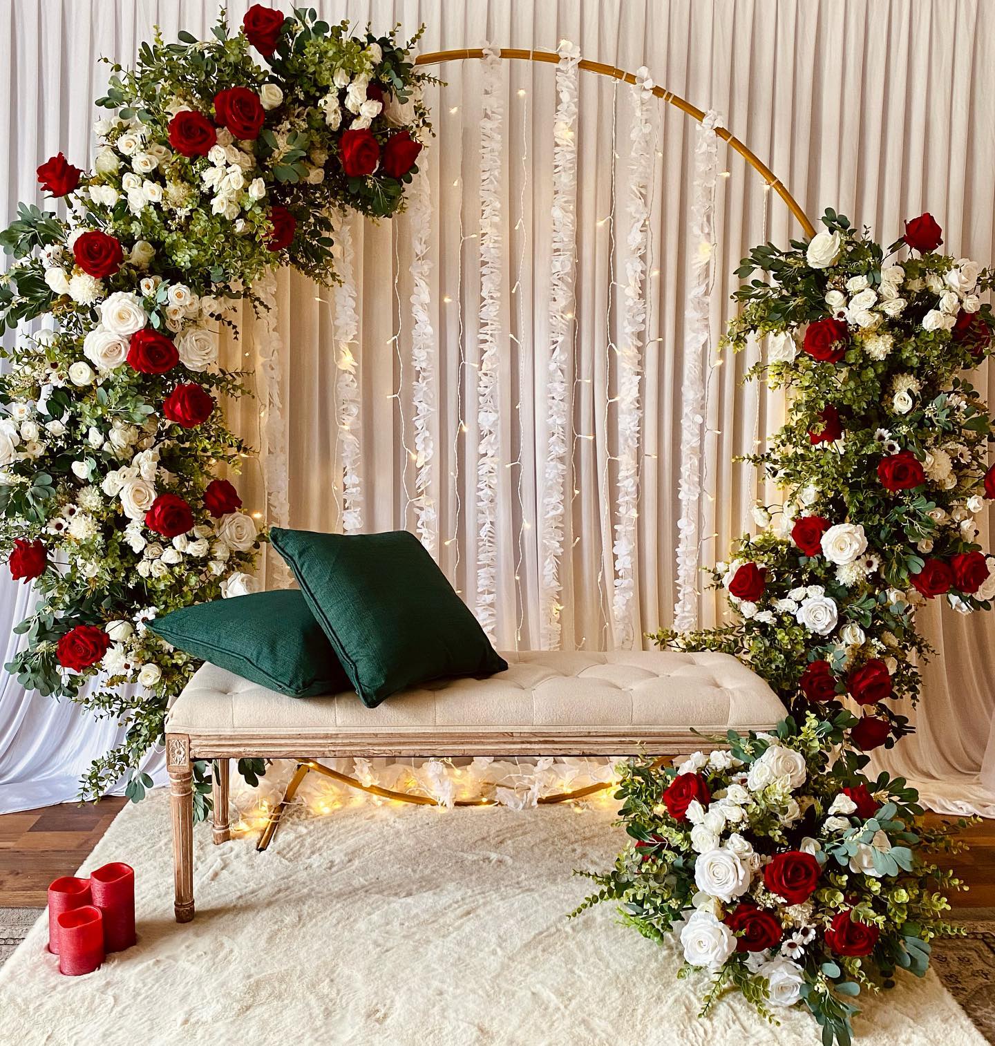 Floral Hoop Backdrop