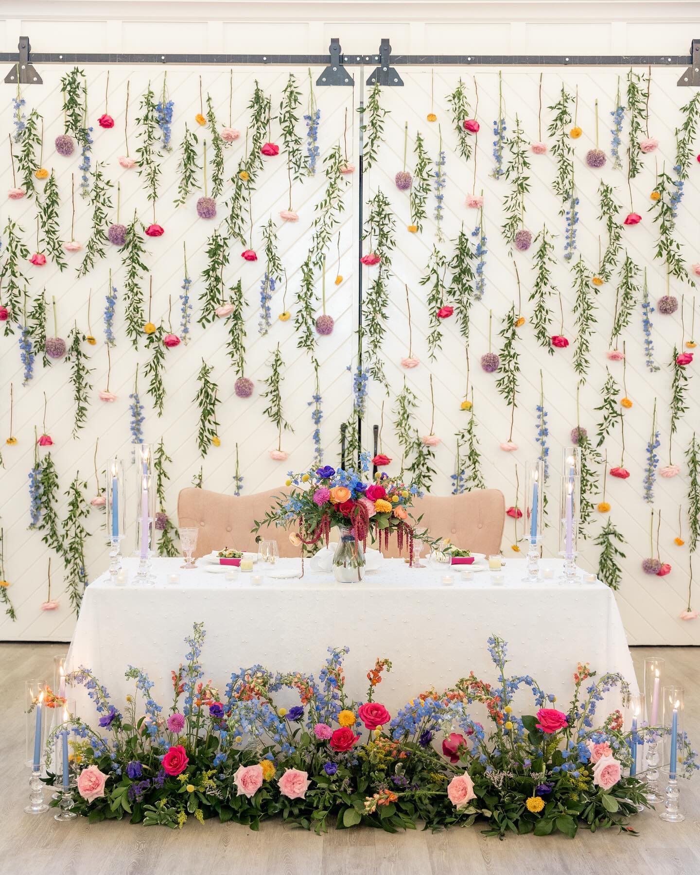 Floral Statement Backdrop Wall