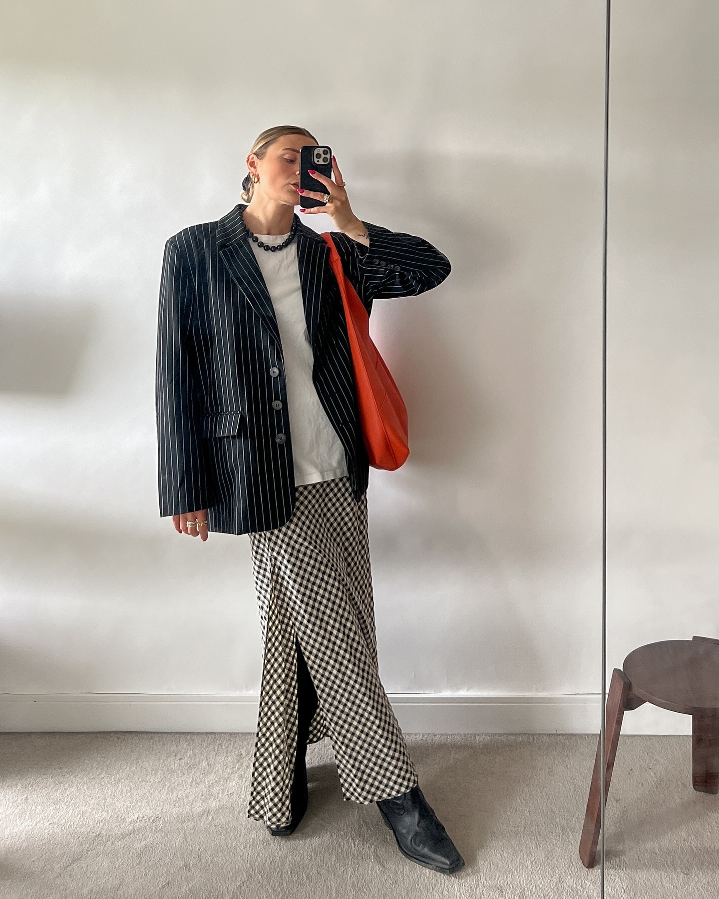 Maxi Skirt With Oversized Blazer