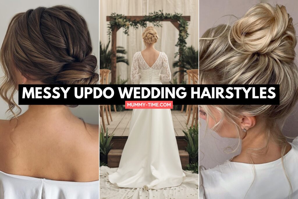 Messy Updo Wedding Hairstyles