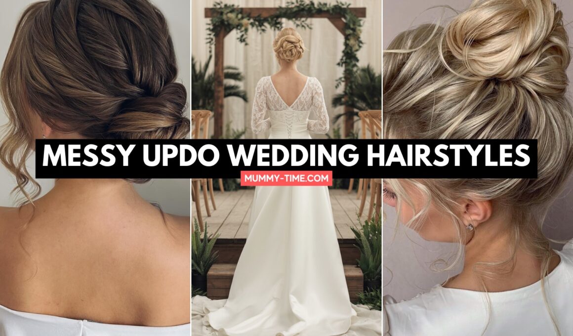 Messy Updo Wedding Hairstyles