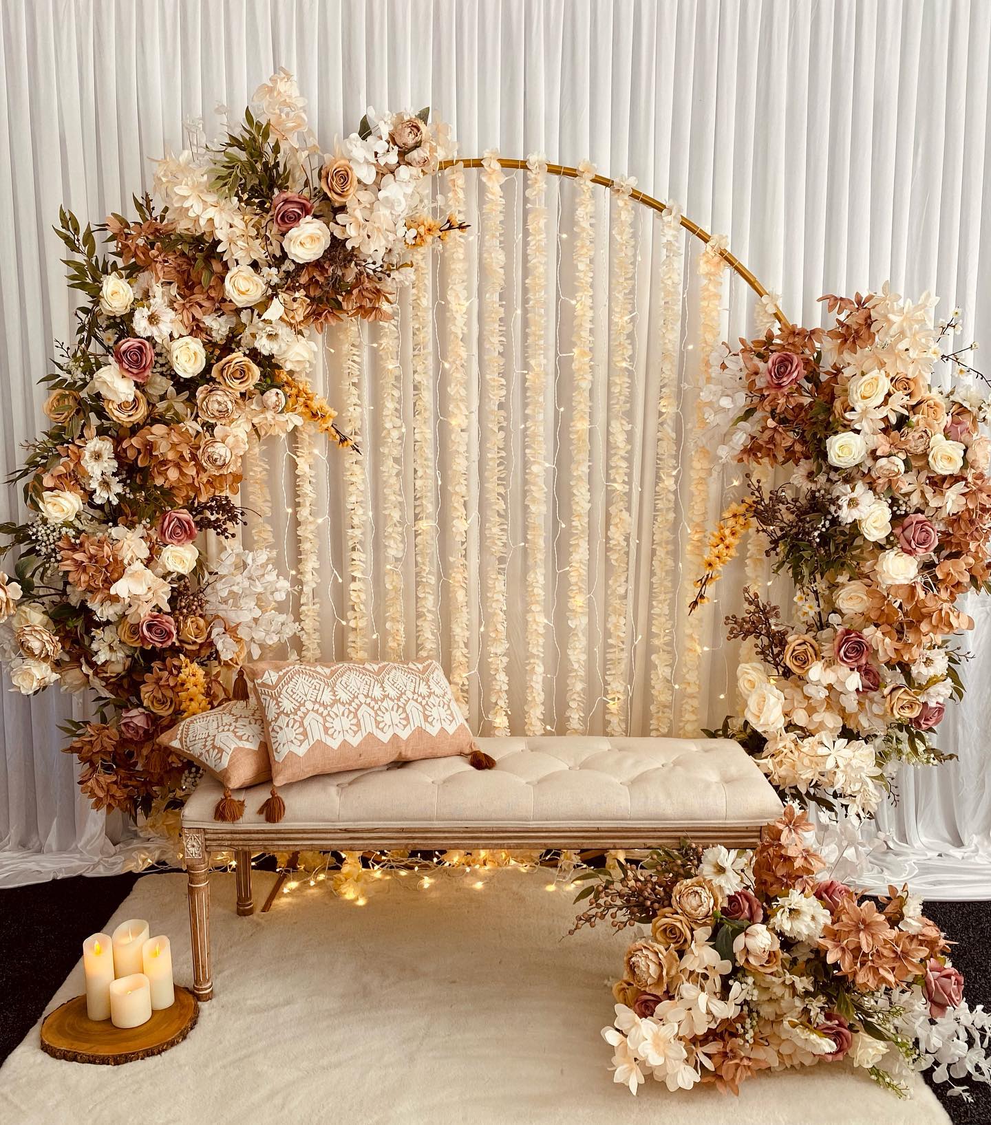 Simple Floral Arch With Pretty Colors