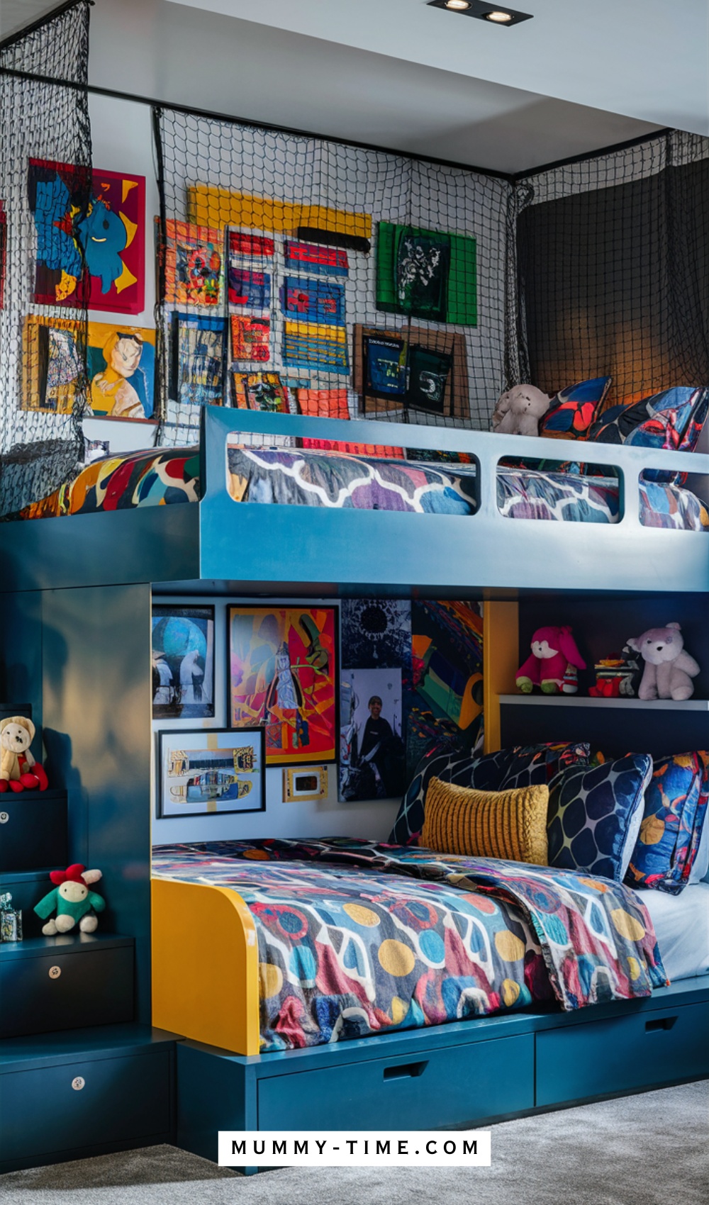 Accented Toddler Boys' Bedroom