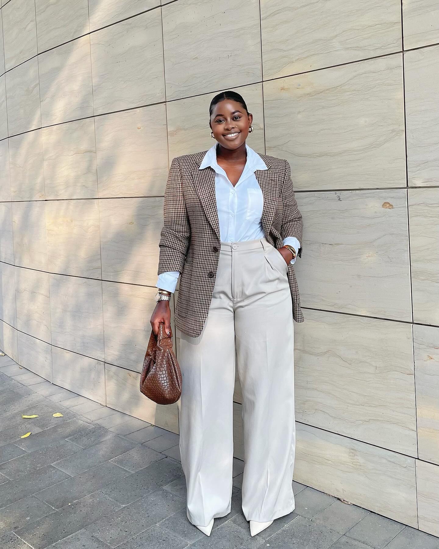 Wide Leg Pants With Blazer