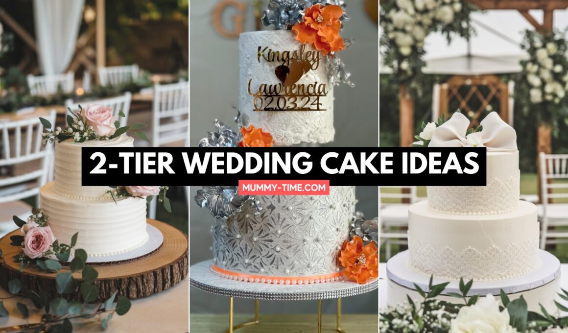 2-tier wedding cake ideas