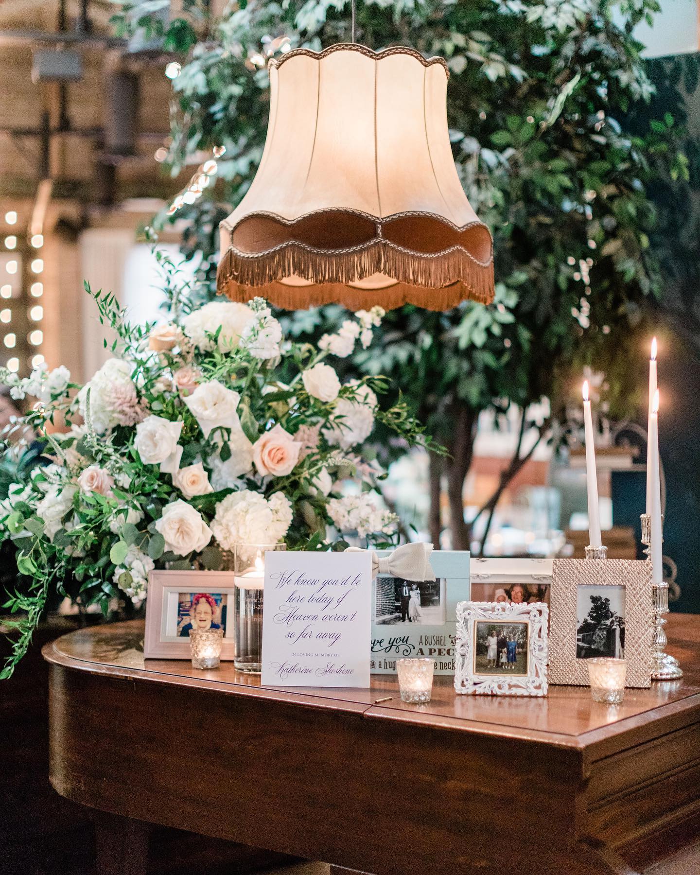 Memory Piano Top Wedding Display