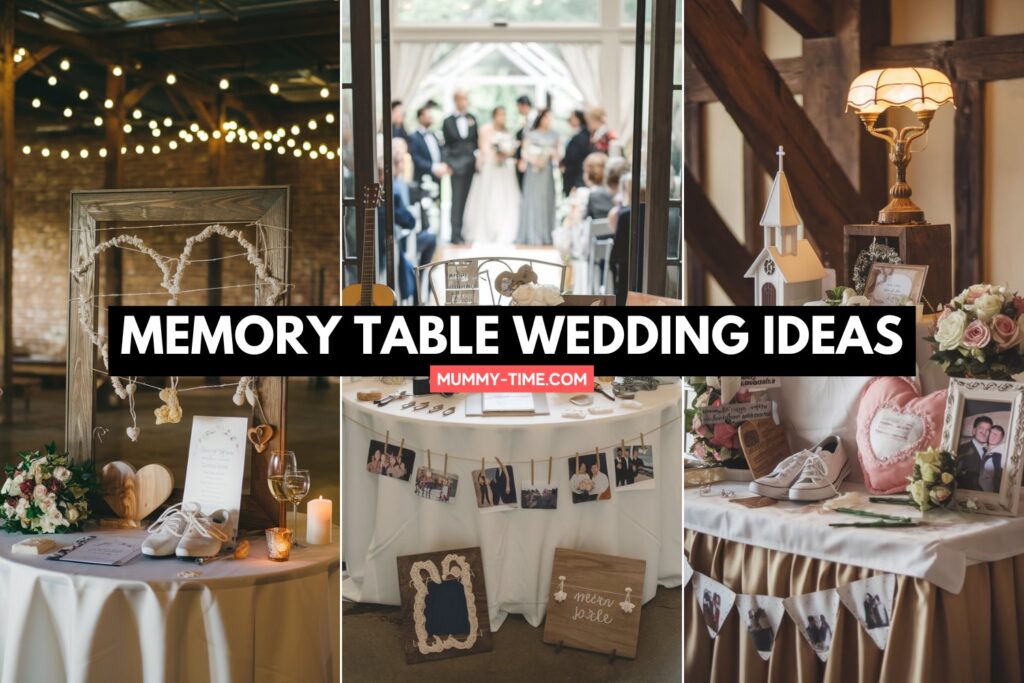 Memory Table Wedding ideas