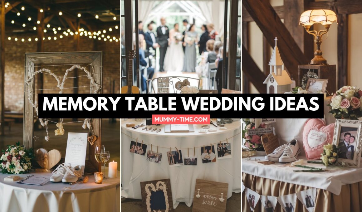 Memory Table Wedding ideas