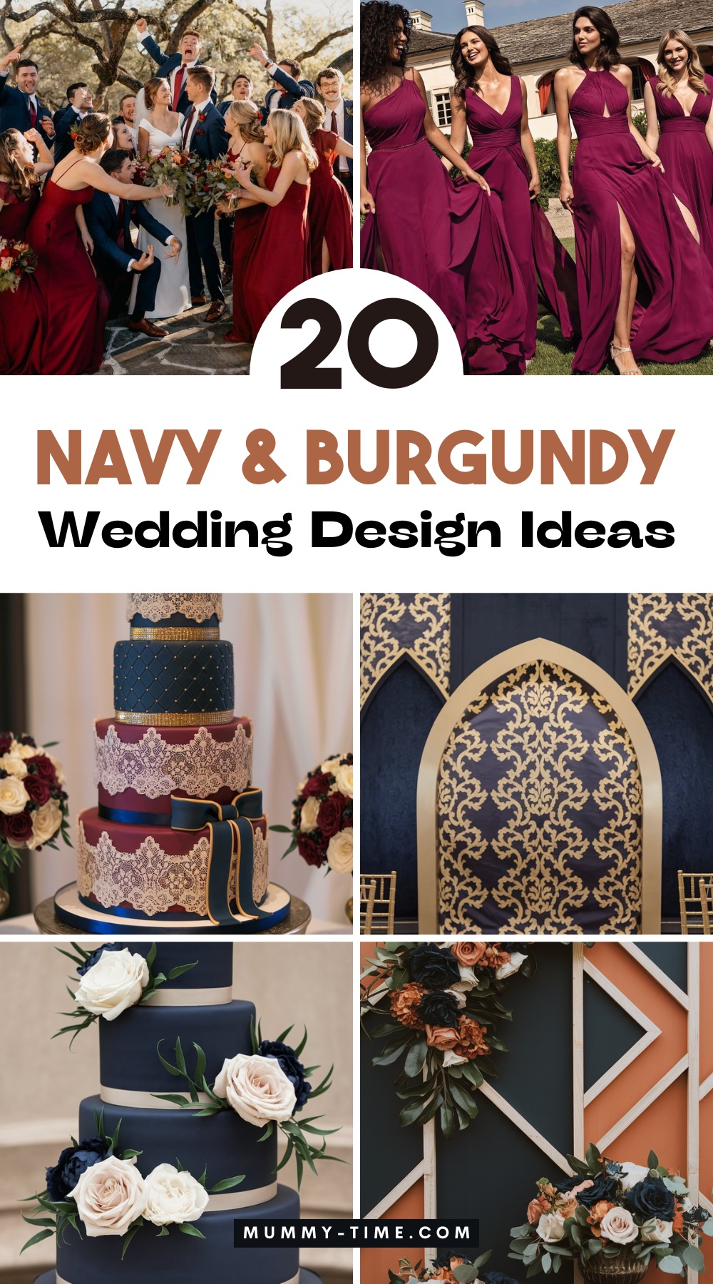 Navy and burgundry wedding ideas