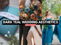dark teal wedding aesthetics