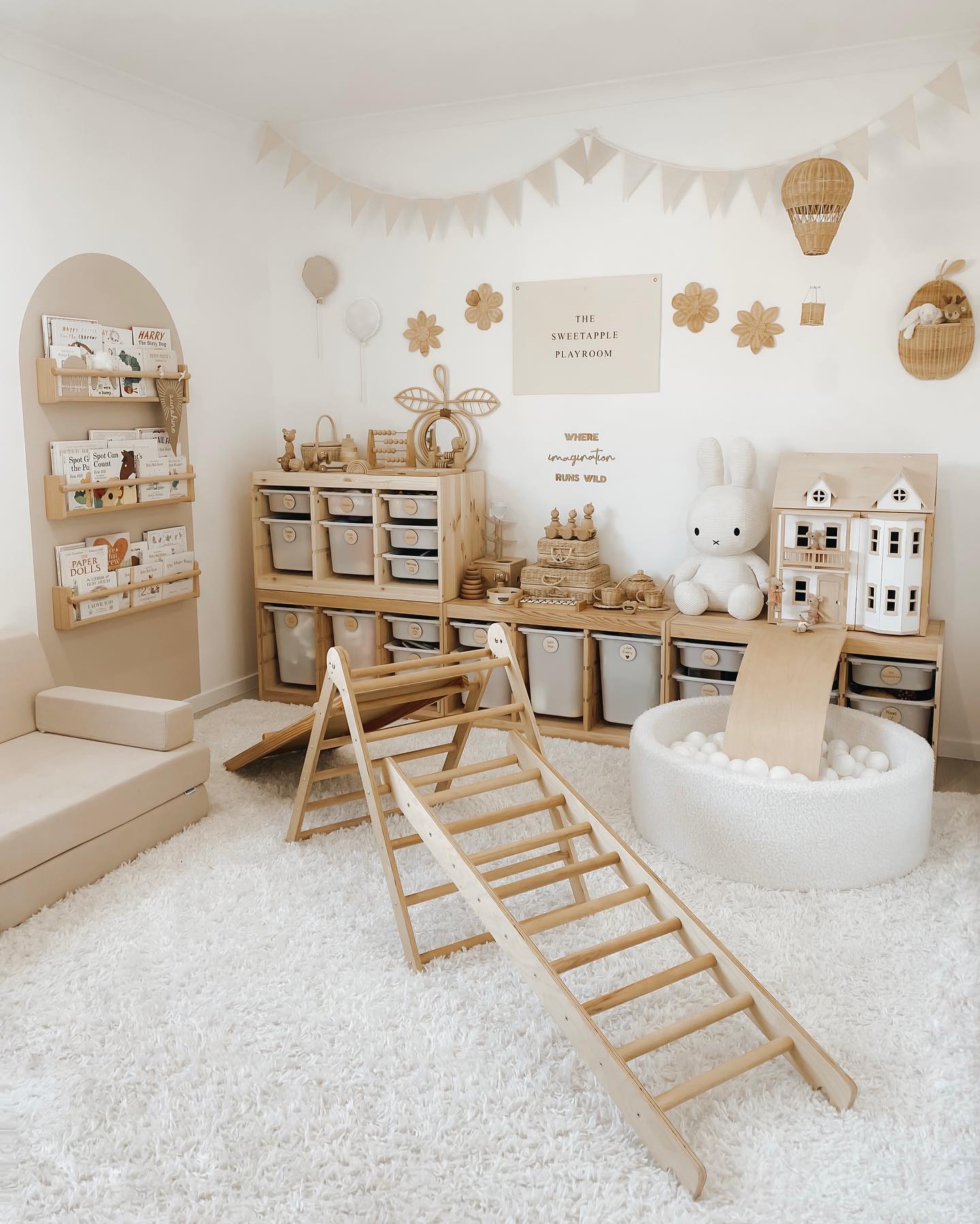 Stylish Neutral Playroom Decor