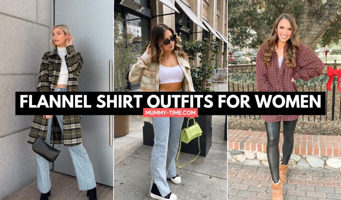 flannel shirt outfits for women
