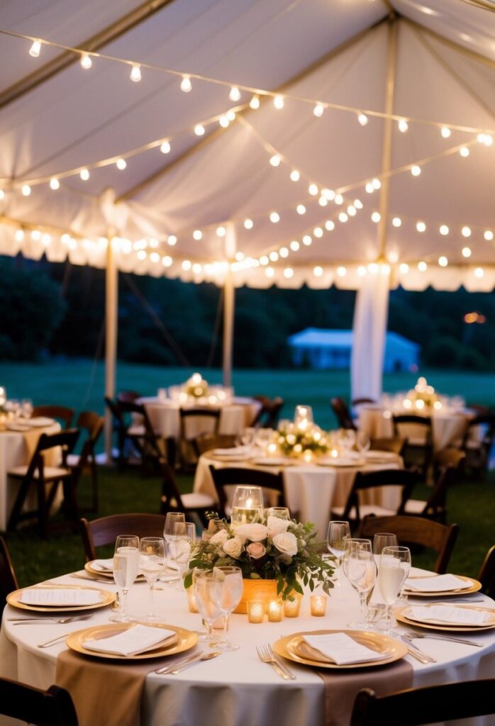 Bistro light tents