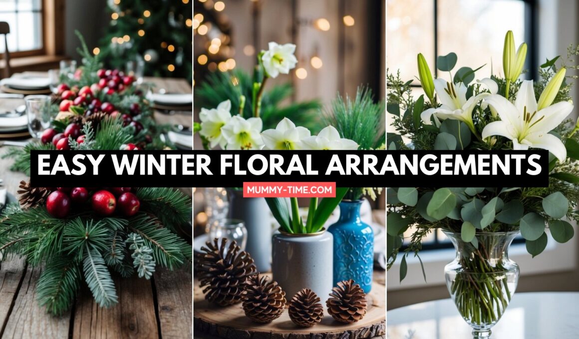 Easy Winter Floral Arrangements
