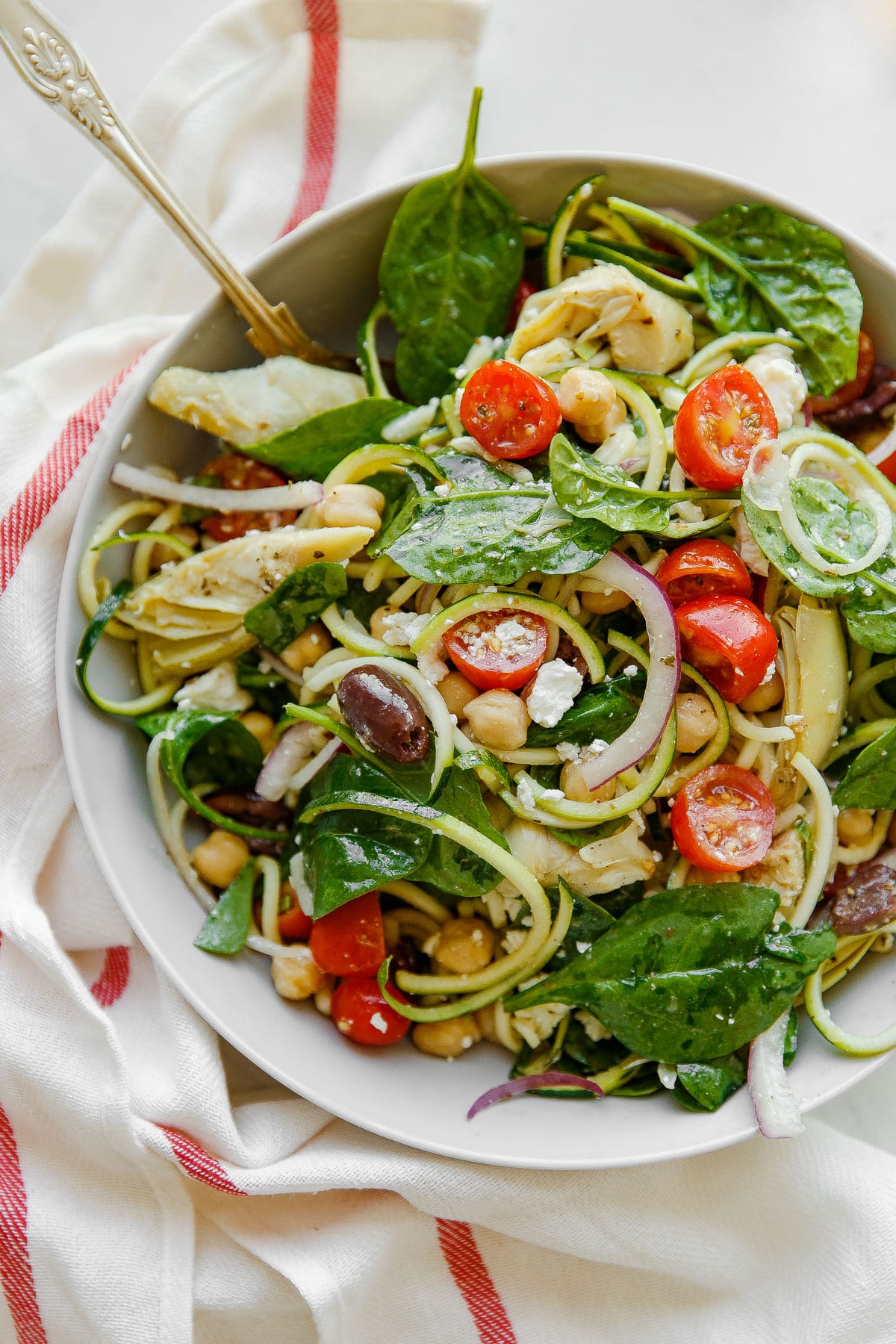 Zucchini and Feta Pasta Salad