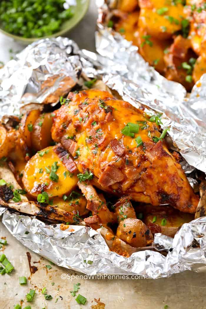 BBQ Chicken Foil Packets