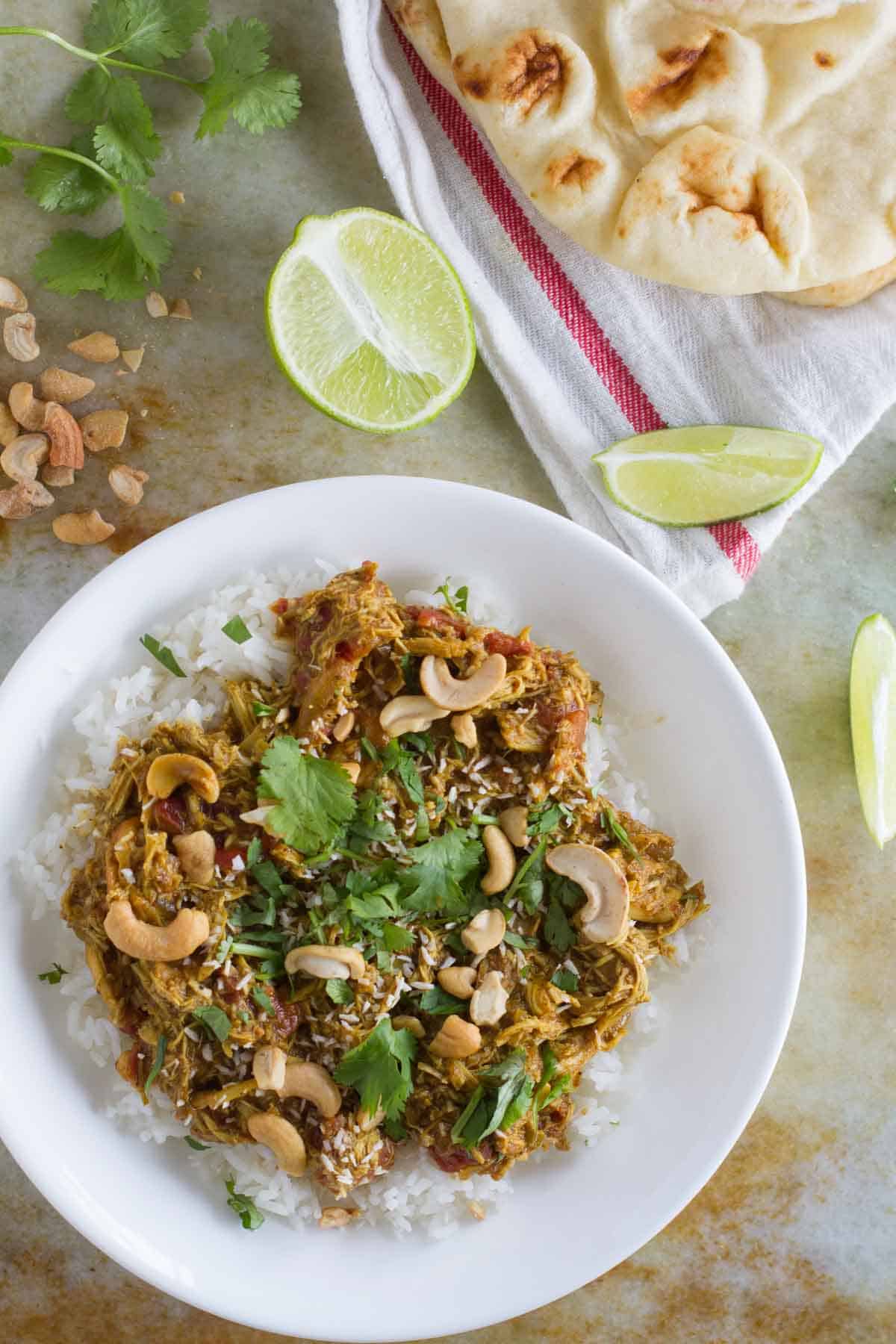 Coconut Curry Pulled Chicken