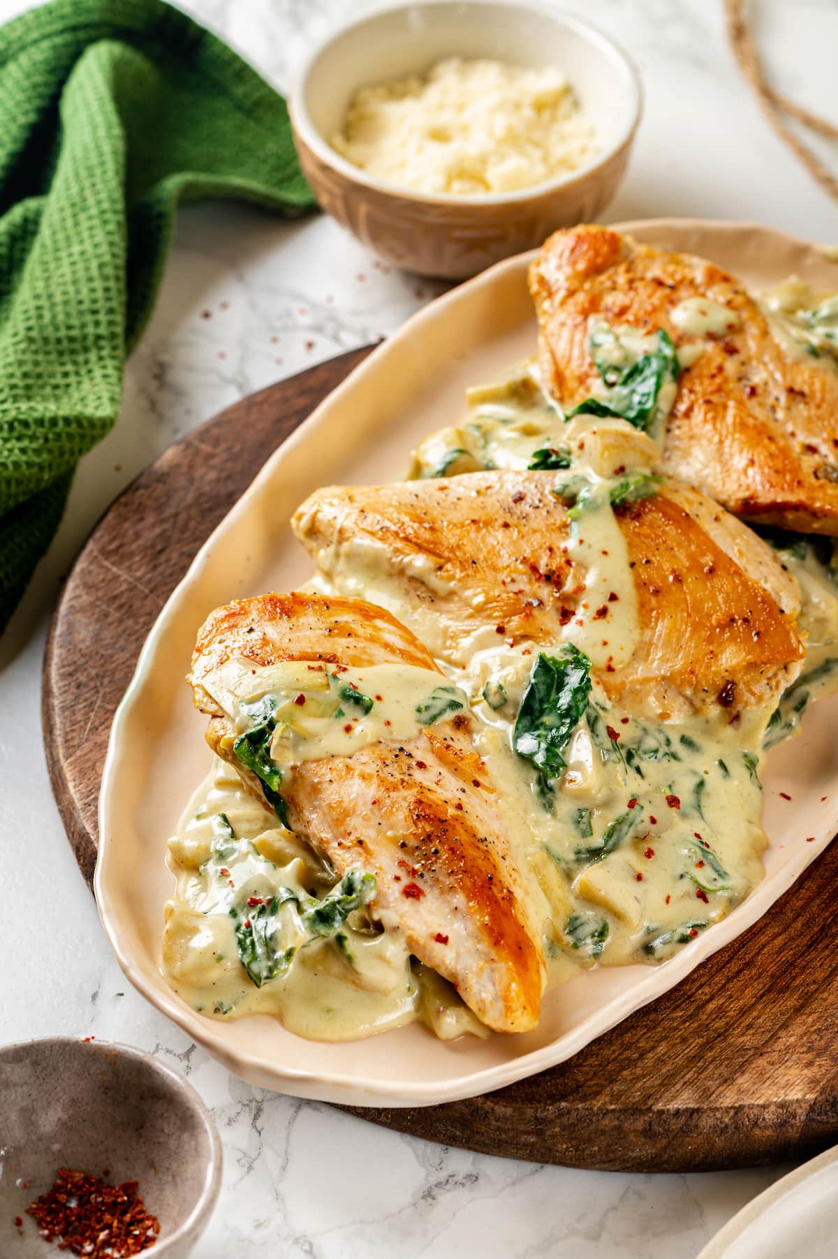 Creamy Spinach & Artichoke Chicken