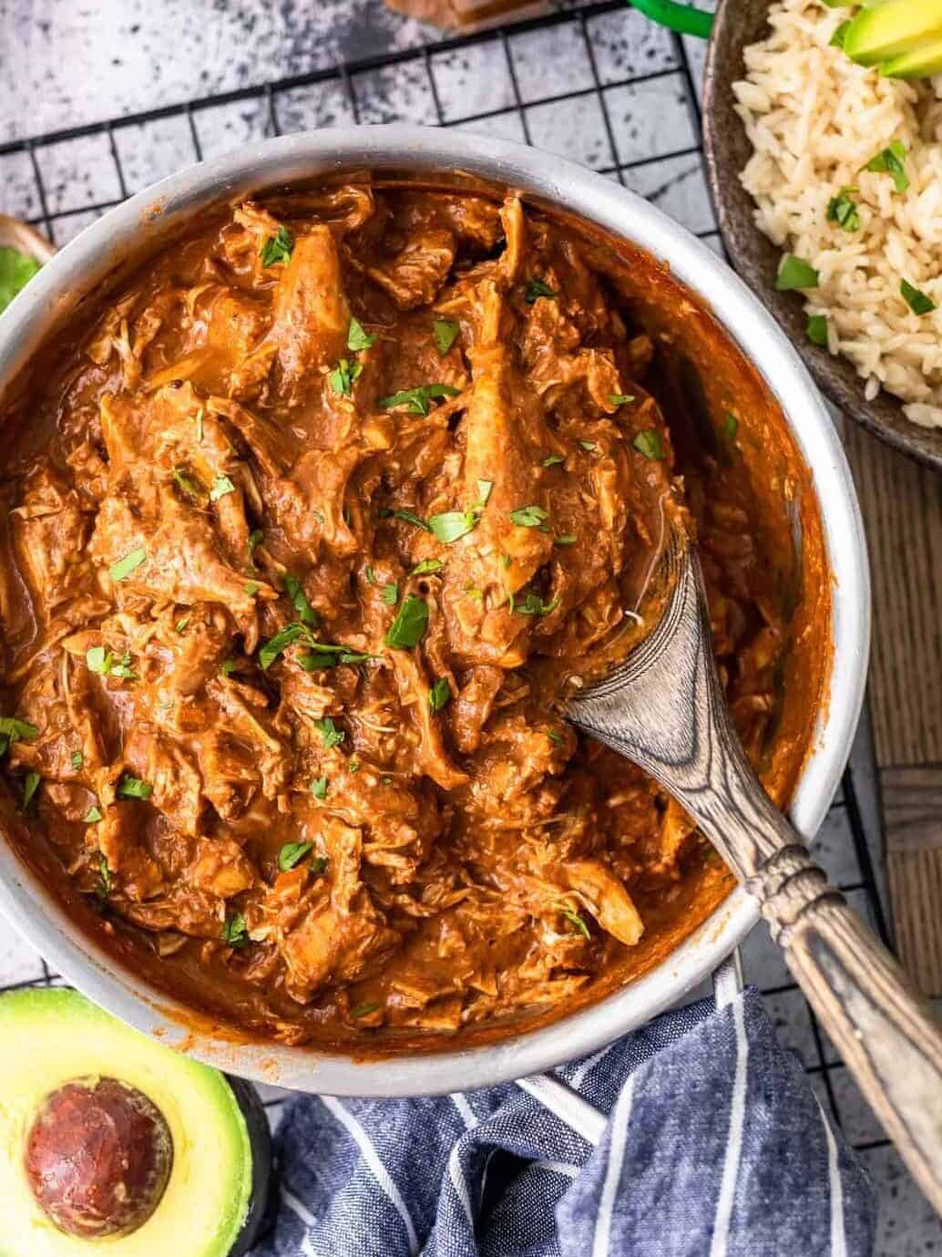 Mole-Style Pulled Chicken