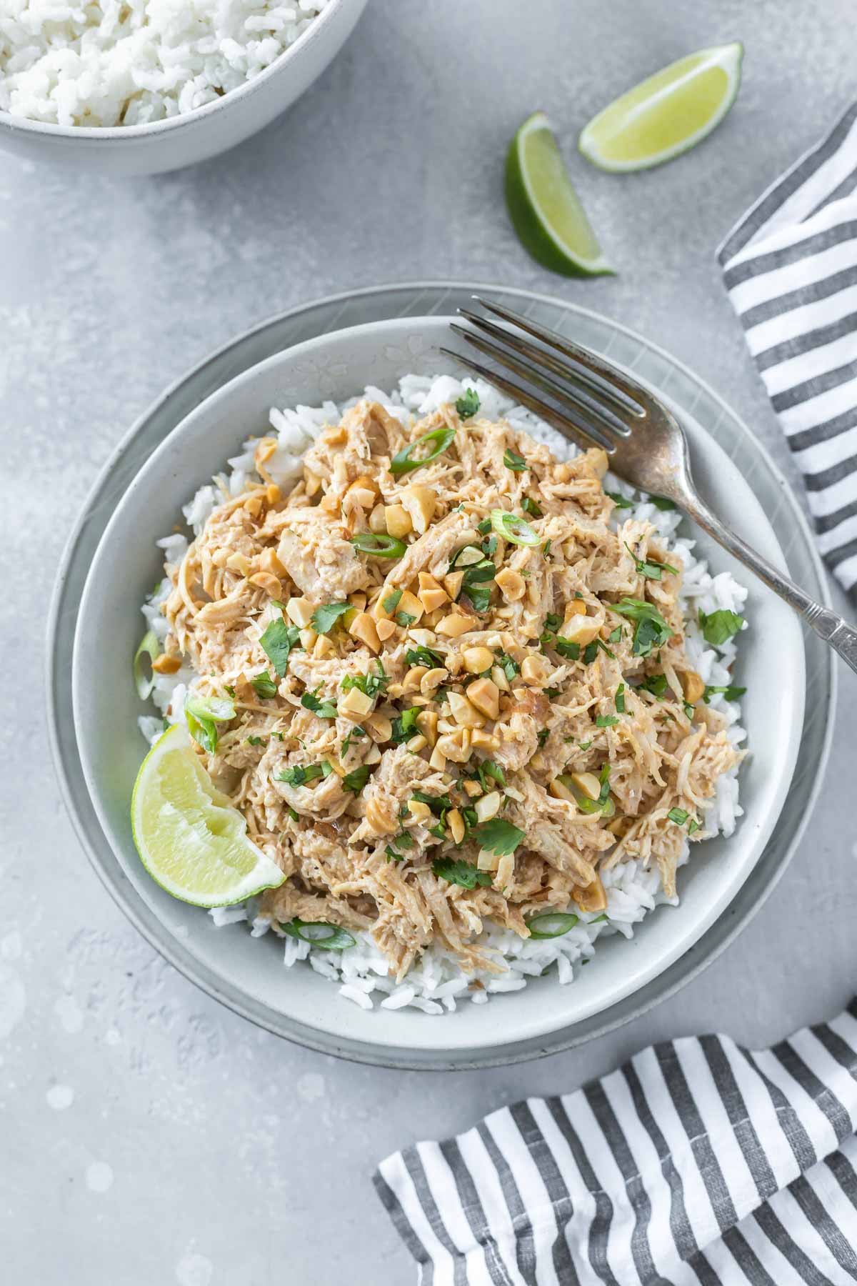 Thai Peanut Pulled Chicken