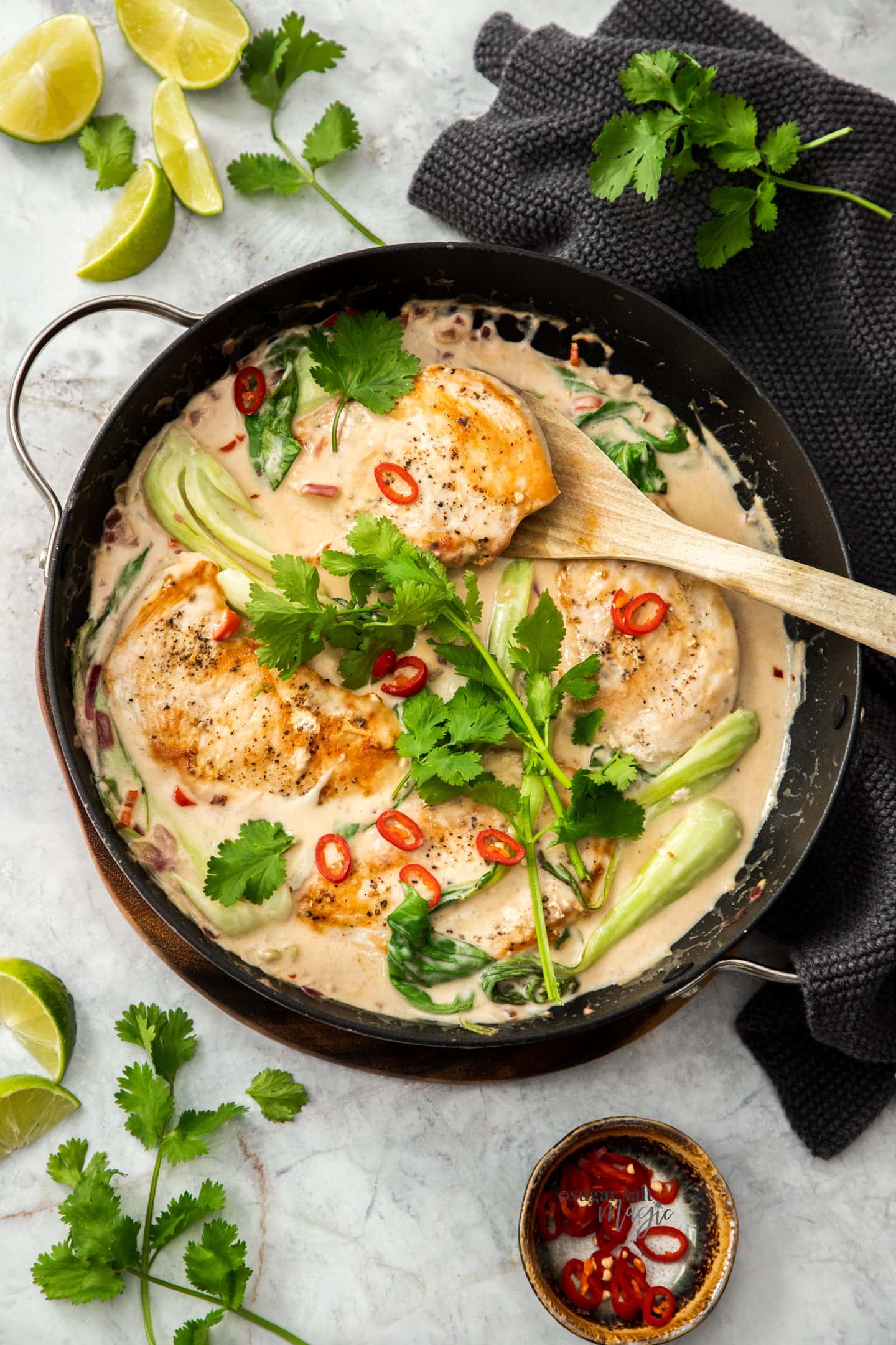 Coconut-Lime Curry Thighs