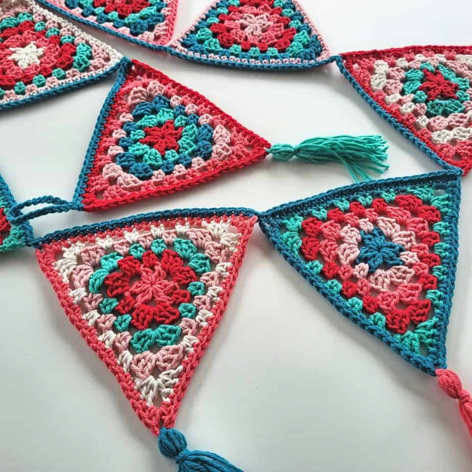 Cute Crochet Bunting Flags