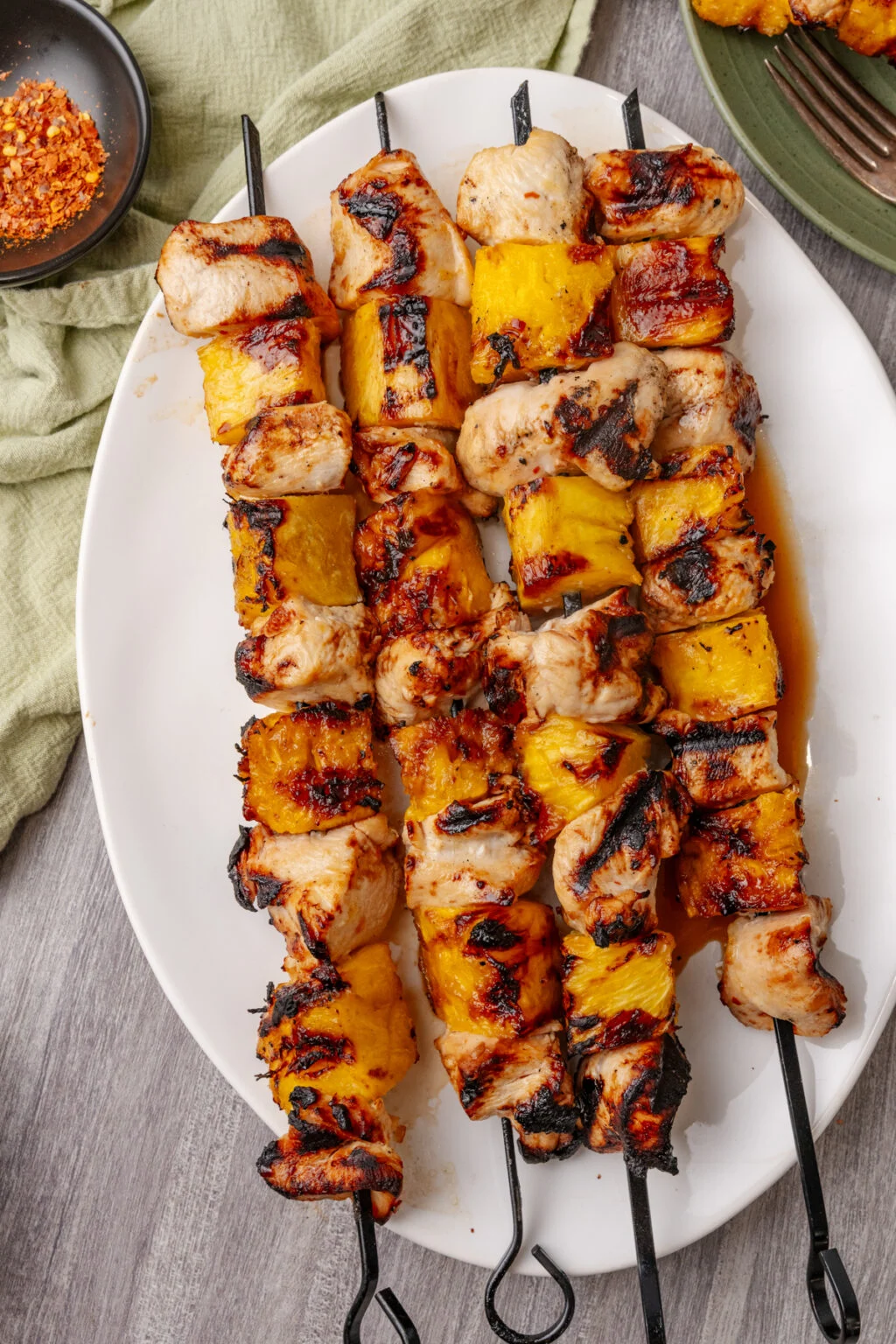 Grilled Pineapple Chicken Kebabs