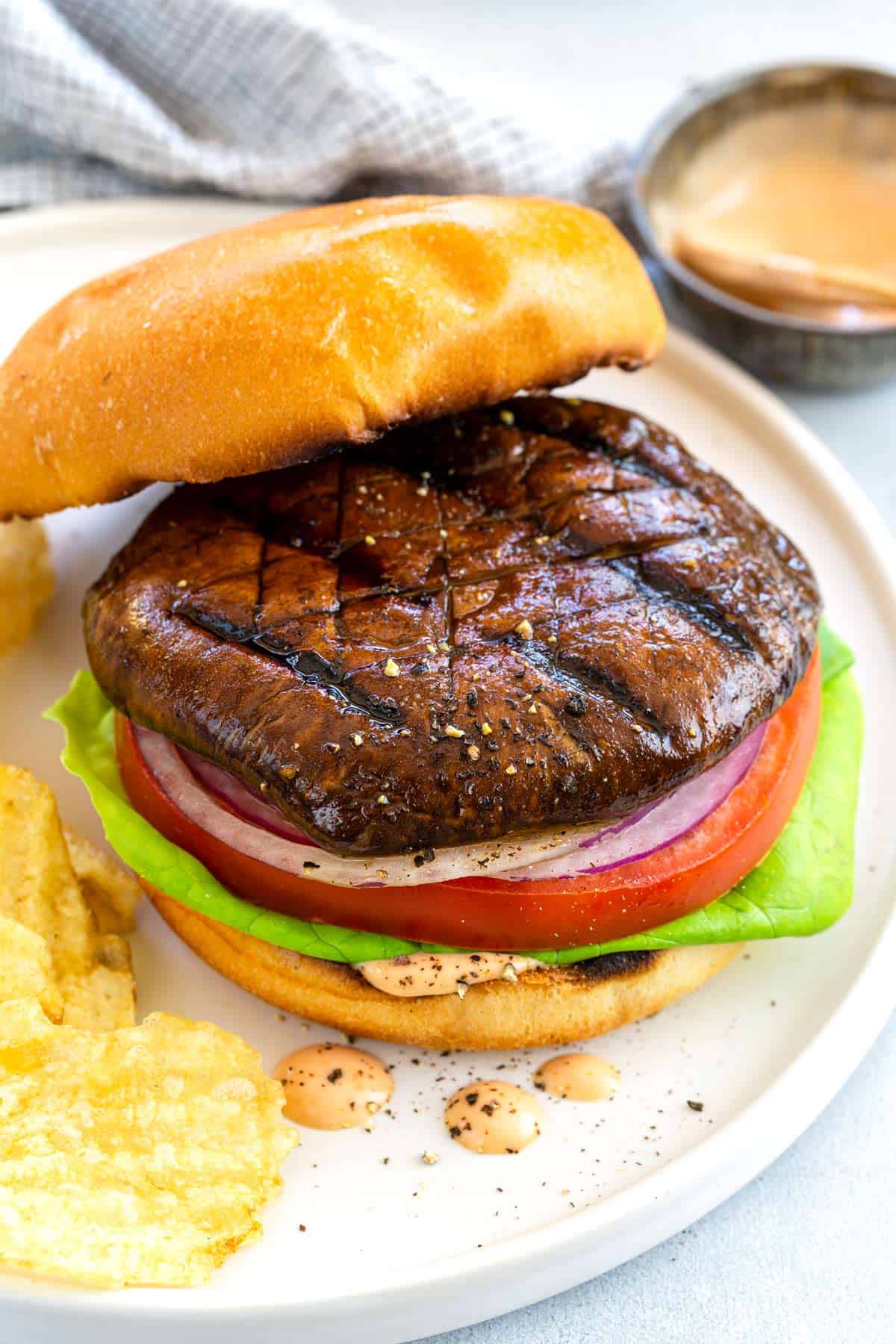 Grilled Portobello Mushroom Burgers