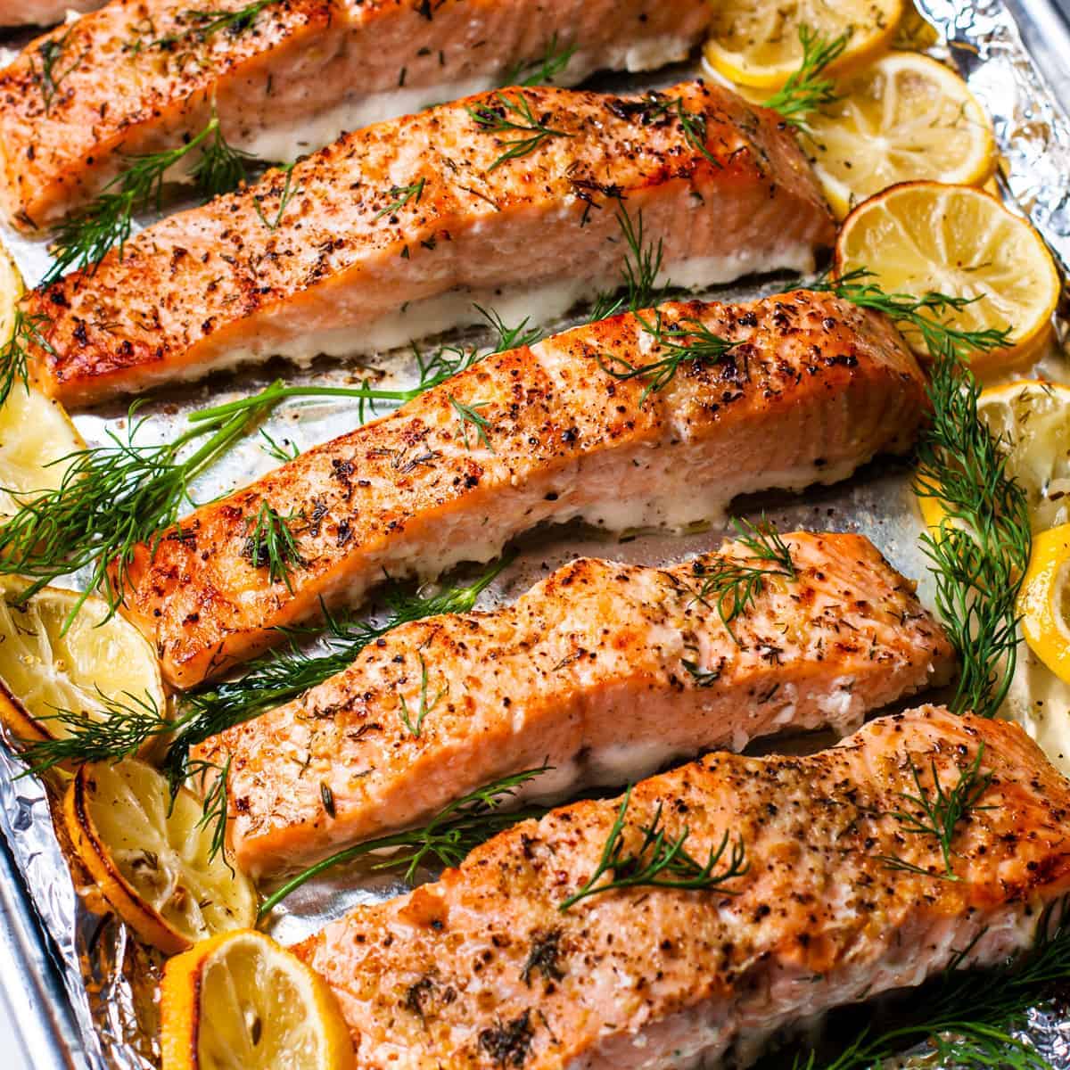 Grilled Salmon with Lemon and Dill