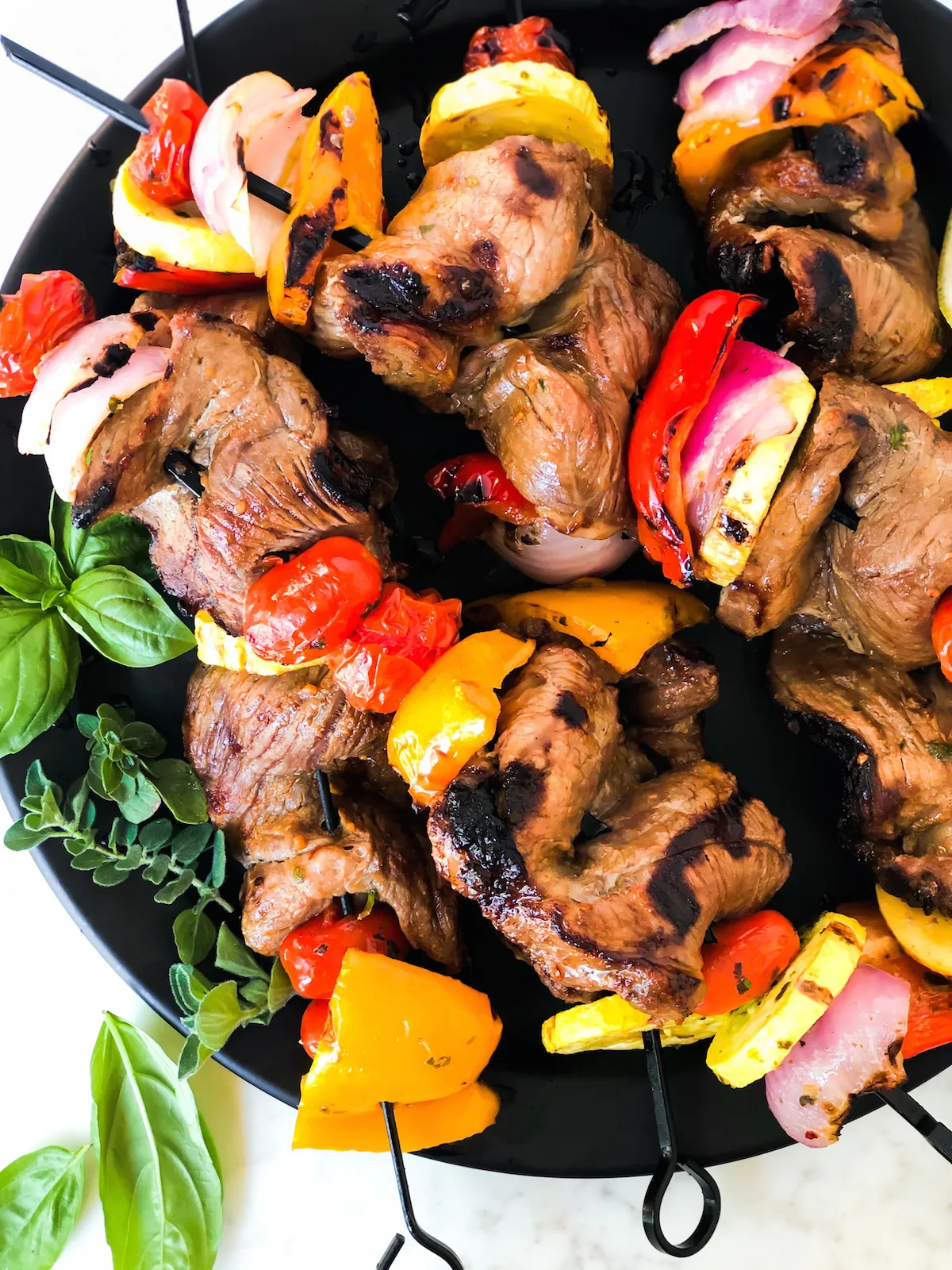 Grilled Steak and Veggie Skewers