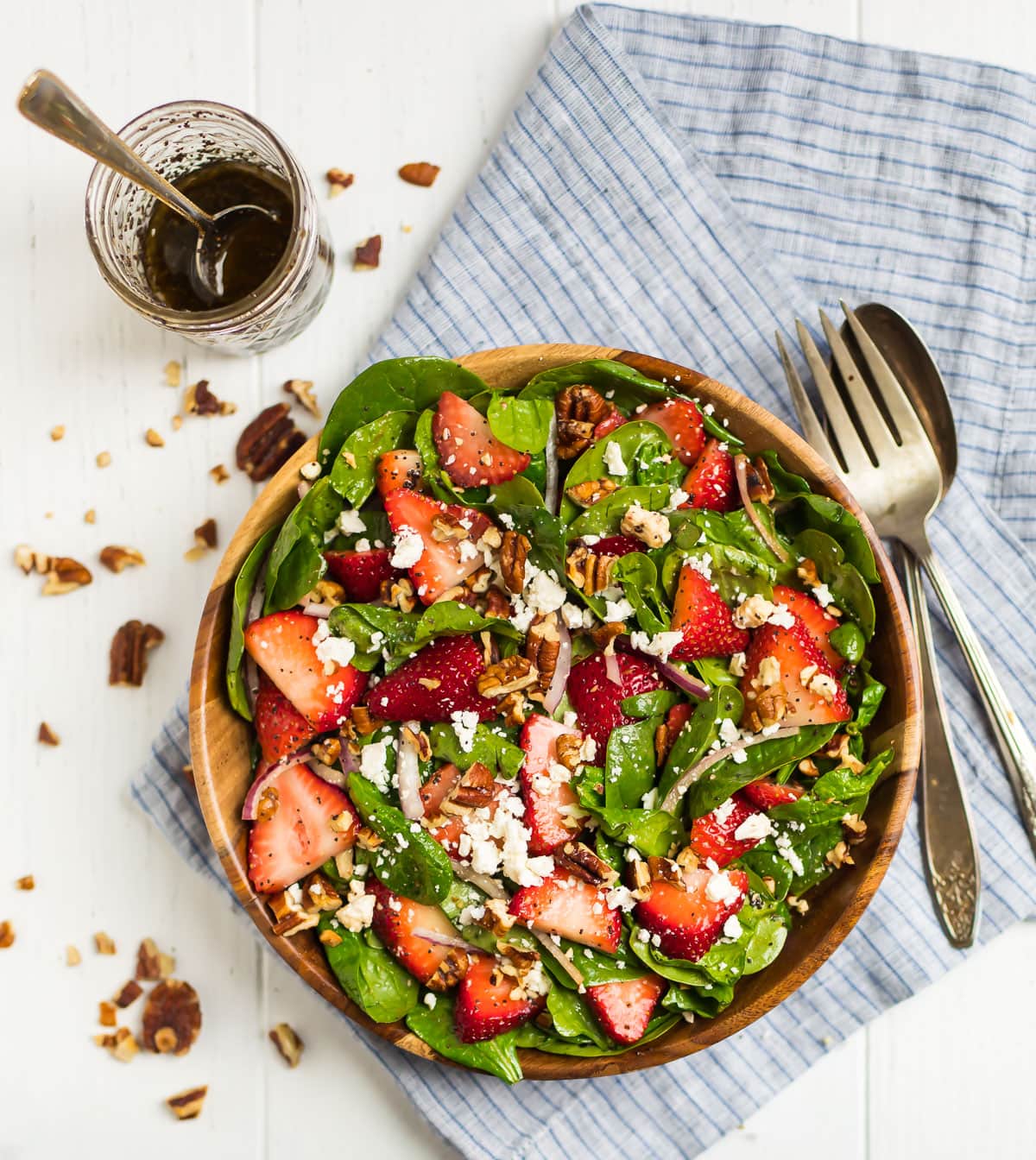 Strawberry Spinach Salad