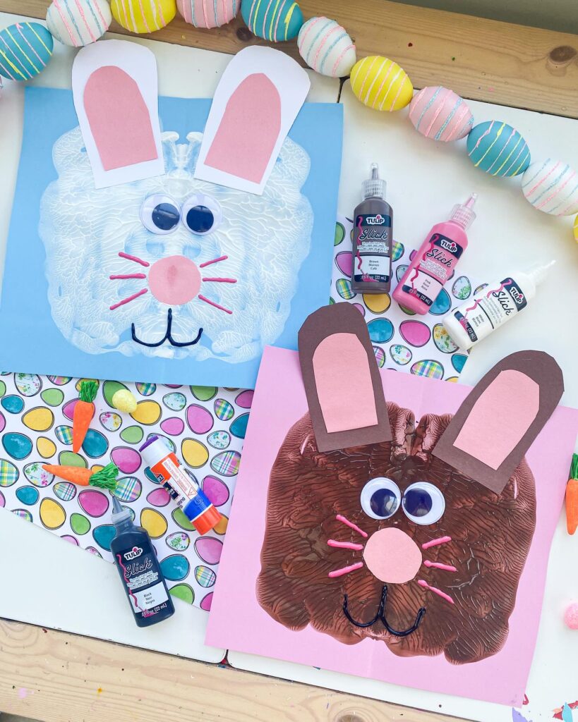 Paper And Paint Cardboard Easter Art