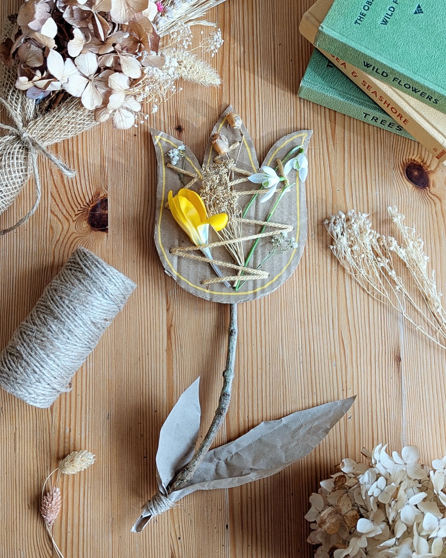 Spring Flower Threading Craft