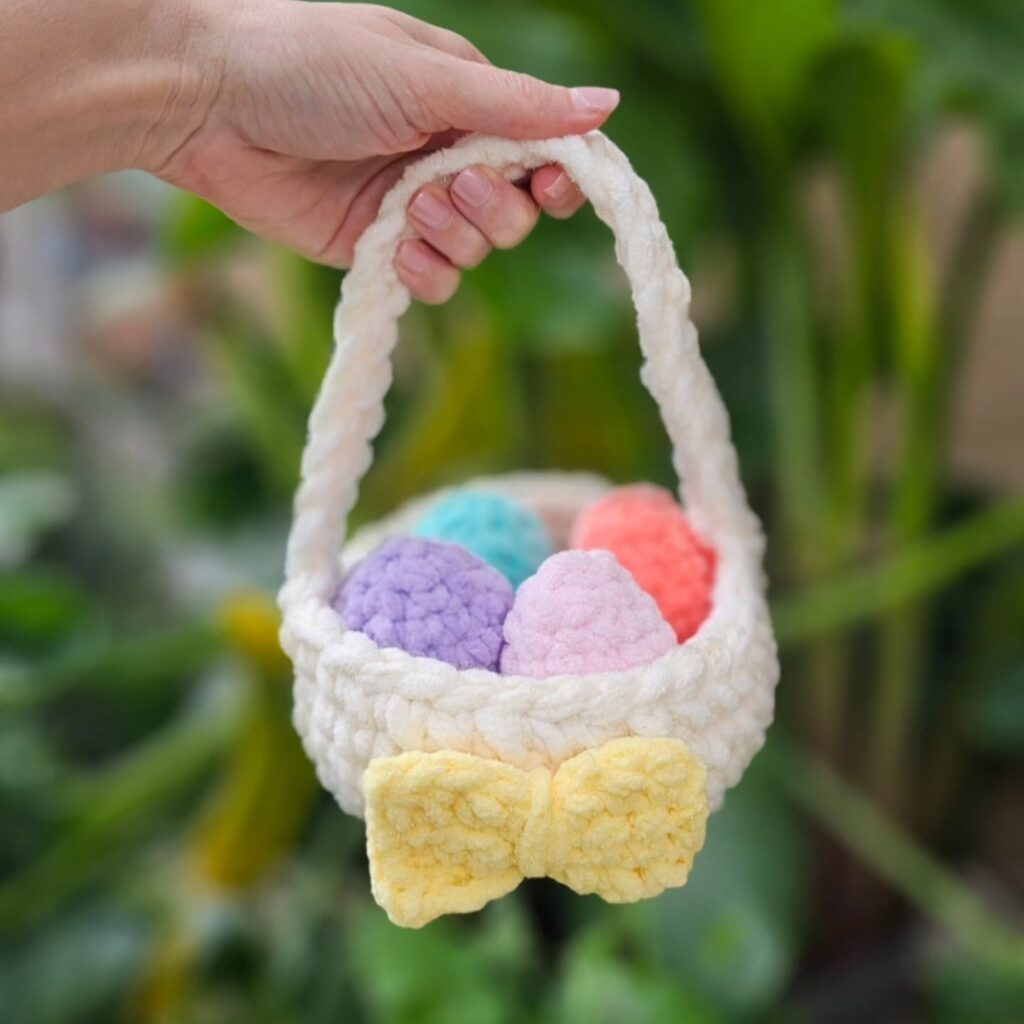 crochet egg basket