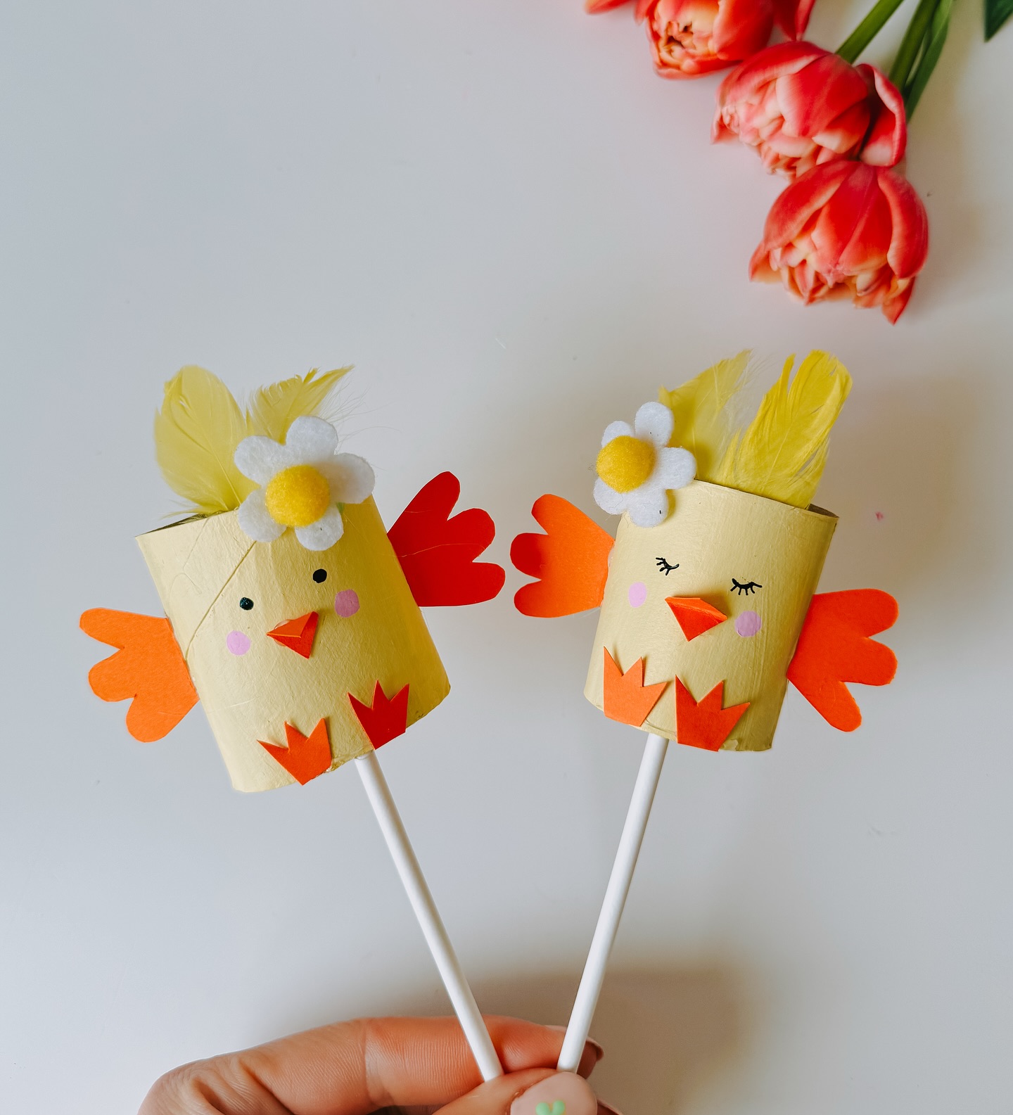 Loo Roll Chicks Craft