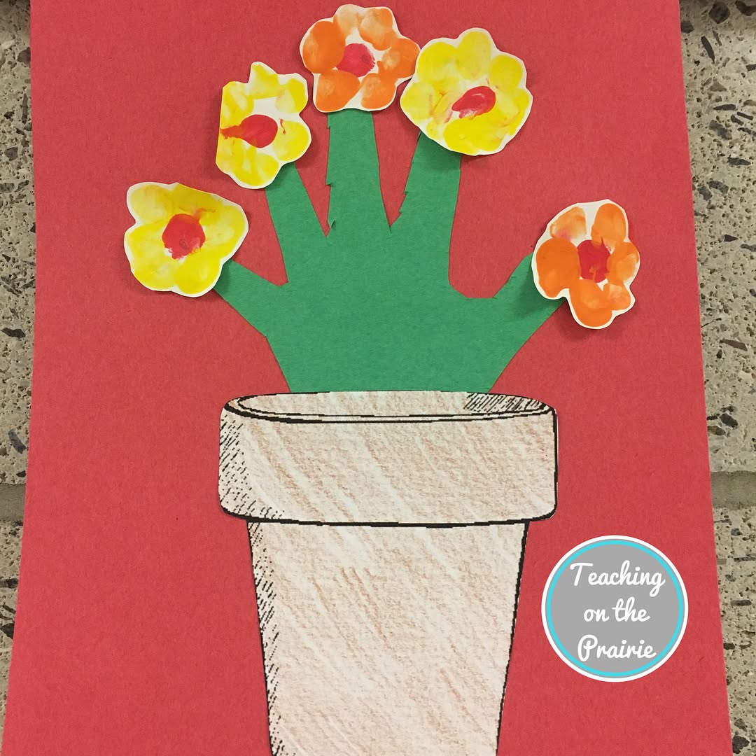 Hand print May Craft