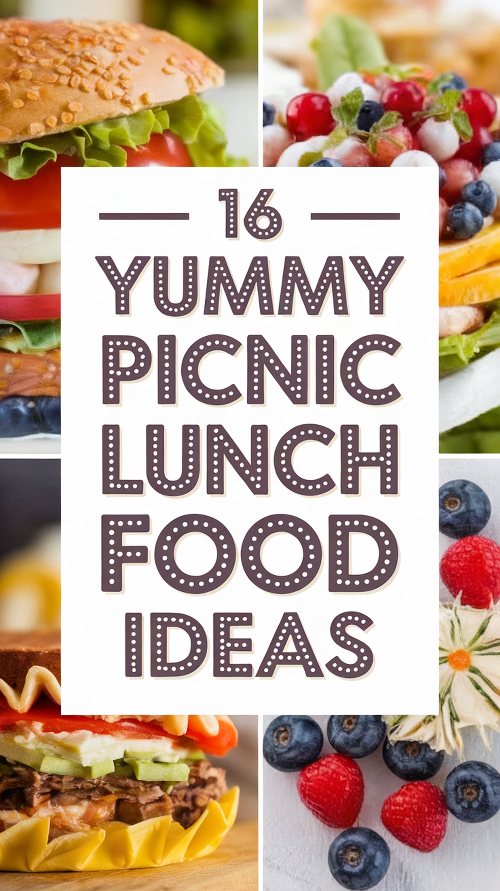 Yummy Picnic Lunch Food Ideas-pin
