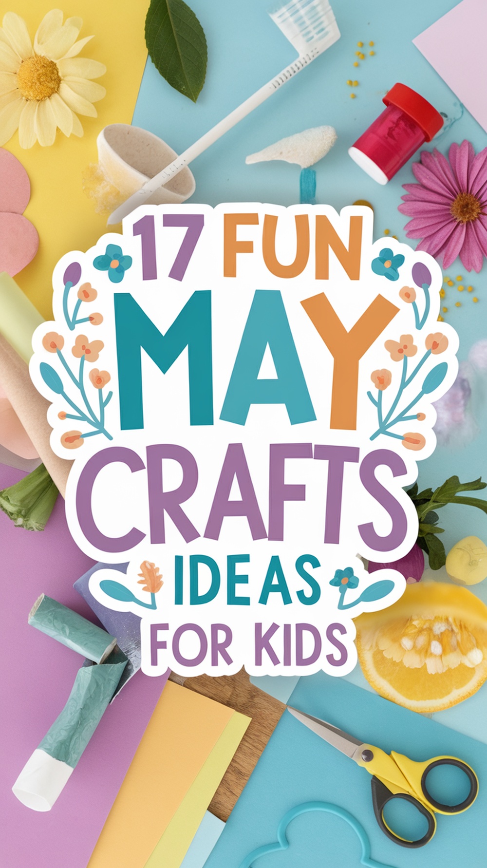 Fun May Crafts Ideas For Kids-pin