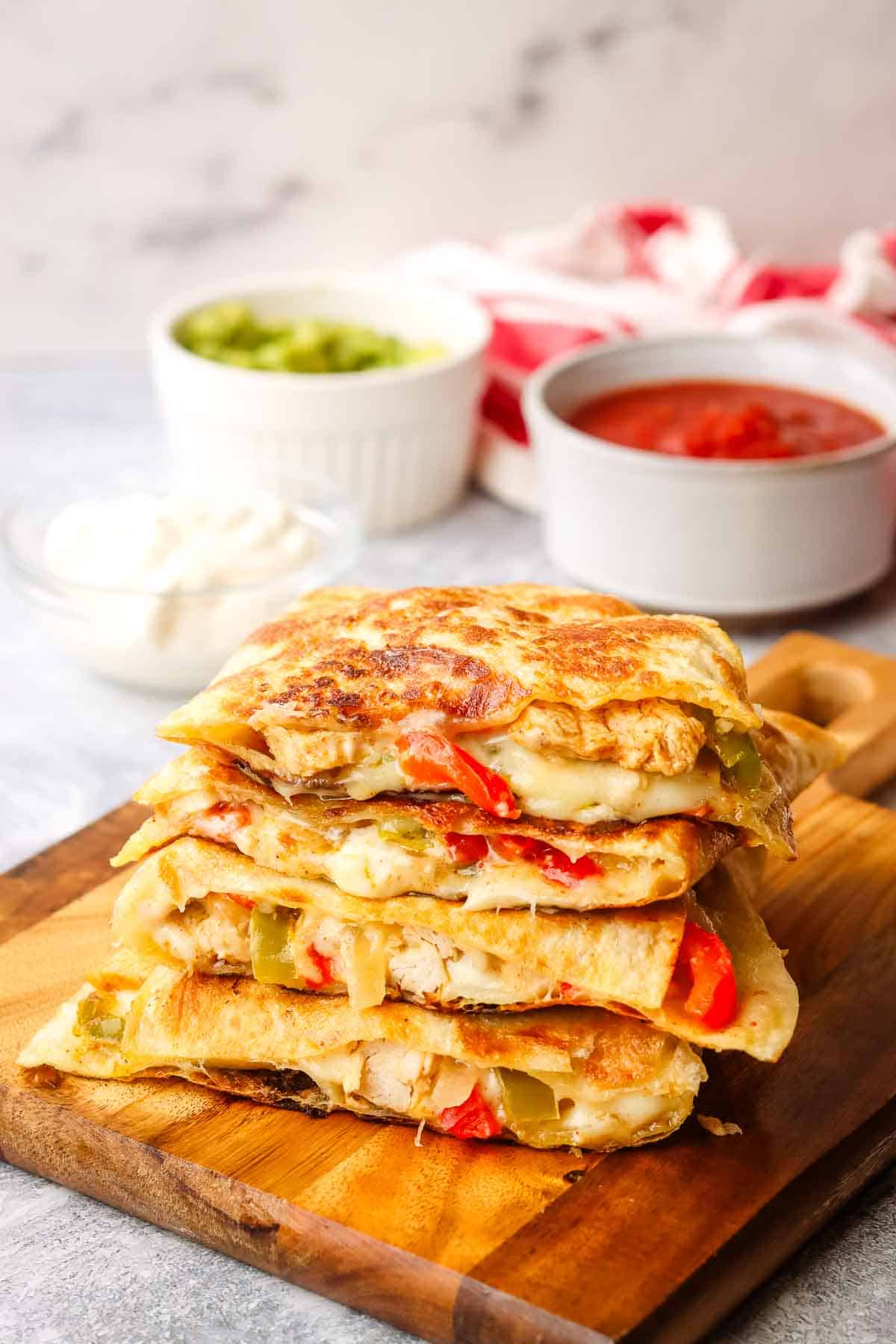 Chicken & Veggie Quesadillas