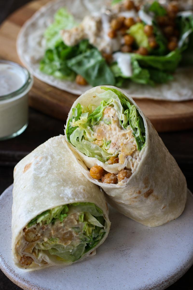 Chickpea Salad Wraps